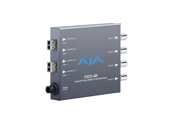 AJA FIDO-4R Quad Optical Fiber to SD/HD/3G-SDI - video extender
