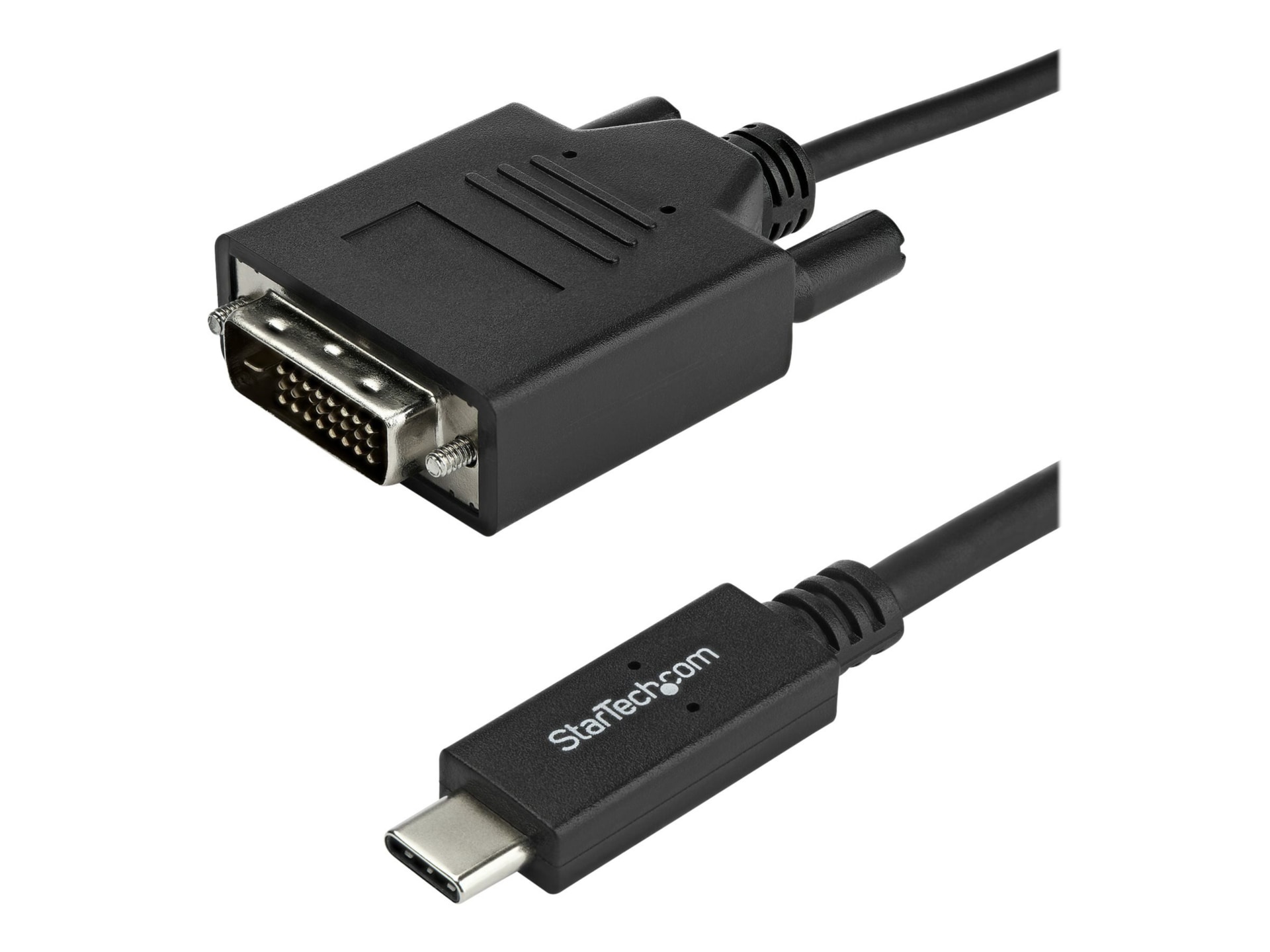StarTech.com 3,3 ft / 1 m USB-C to DVI Cable - USB Type-C Video Adapter Cable - 1920 x 1200 - Black