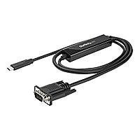 StarTech.com 6ft/2m USB C to VGA Cable - 1920x1200/1080p USB Type C DP Alt Mode to VGA Video Monitor Adapter Cable