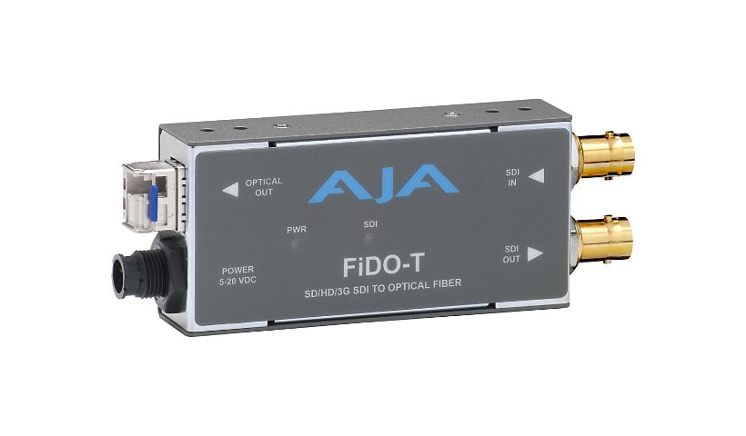 AJA FiDO-T Single Channel SDI to Fiber with Looping SDI Output - video extender