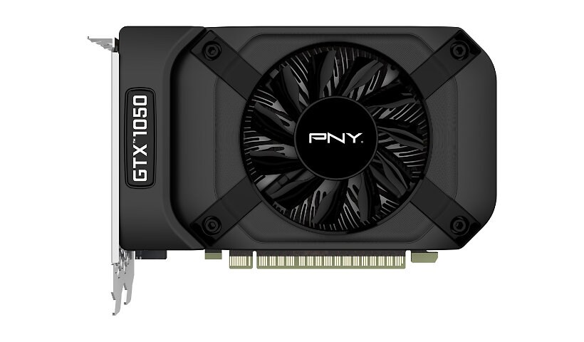 PNY GeForce GTX 1050 - carte graphique - NVIDIA GeForce GTX 1050 - 2 Go