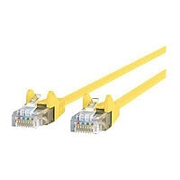Belkin Cat6 1ft Yellow Ethernet Patch Cable, UTP, 24 AWG, Snagless, Molded, RJ45, M/M, 1'