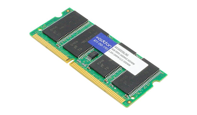 AddOn 8GB Industry Standard DDR3-1600MHz SODIMM - DDR3L - module - 8 GB - SO-DIMM 204-pin - 1600 MHz / PC3-12800 -