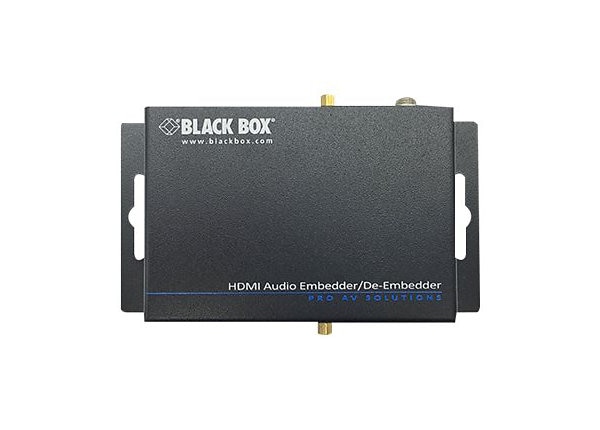 Black Box Audio Embedder/De-embedder - HDMI audio embedder / disembedder