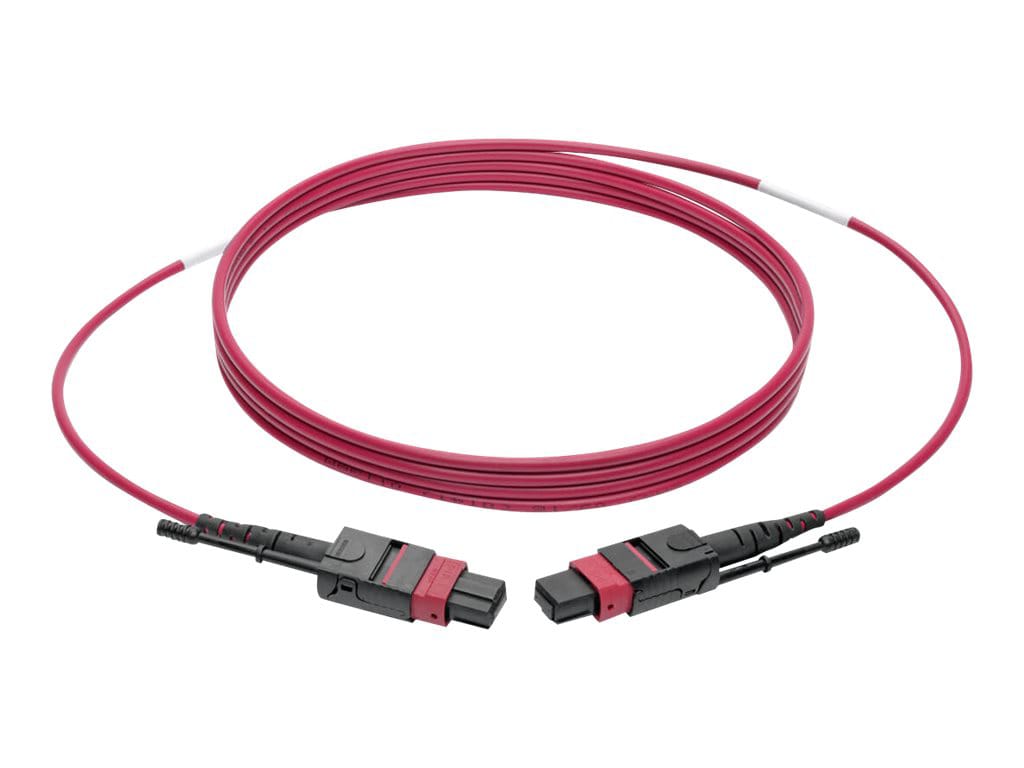 Tripp Lite 3M MTP MPO Multimode Patch Cable 12 Fiber 40Gb OM4 50/ 125 CMP