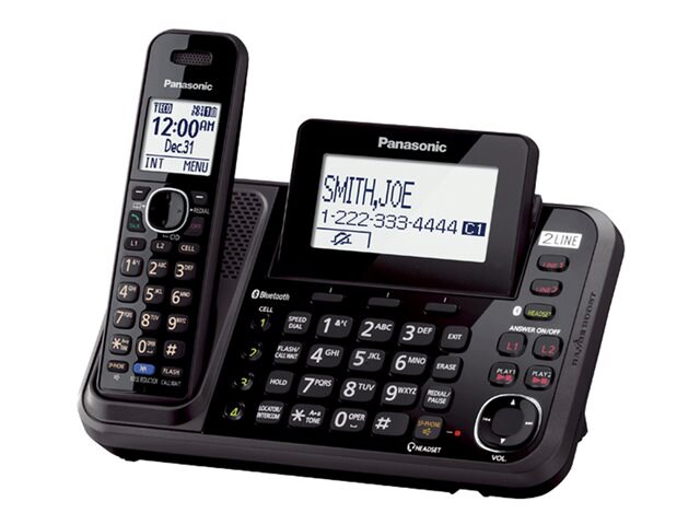 Panasonic KX-TG9541 - cordless phone - answering system - with Bluetooth interface with caller ID/call waiting