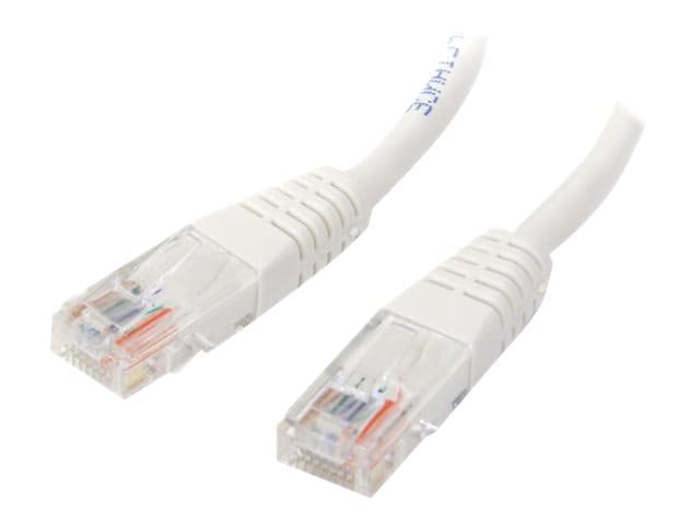 StarTech.com Cat5e Ethernet Cable 25 ft White - Cat 5e Molded Patch Cable
