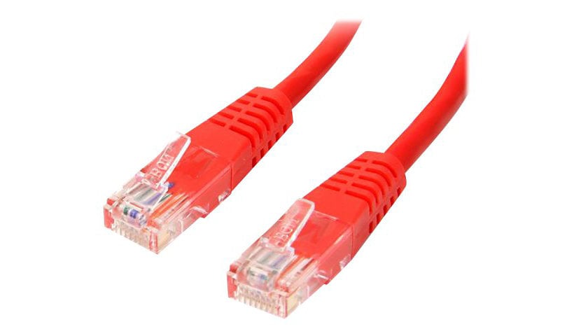 StarTech.com Cat5e Ethernet Cable 6 ft Red - Cat 5e Molded Patch Cable