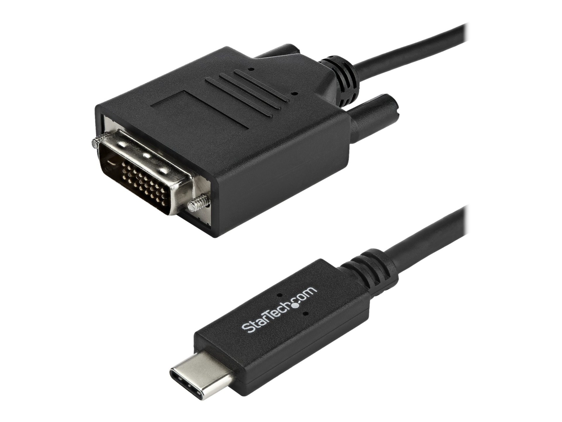 StarTech.com 3ft (1m) USB-C to DVI Cable - USB Type-C to DVI Adapter Cable - CDP2DVIMM1MB Monitor Cables & Adapters - CDW.com