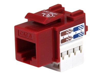 STARTECH CAT6 RJ45 KEYSTONE RED