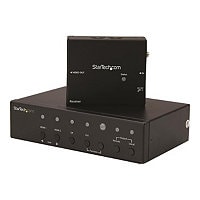 StarTech.com Multi-Input HDBaseT Extender with Built-in Switch - DisplayPort VGA and HDMI Over CAT5e or CAT6 - Up to 4K