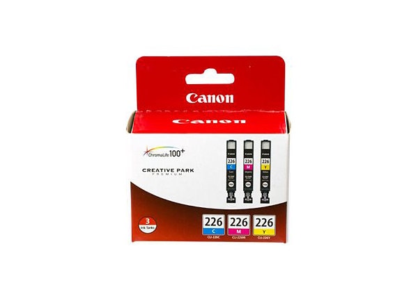 Canon CLI-226 3 Color Pack - yellow, cyan, magenta - original - ink tank