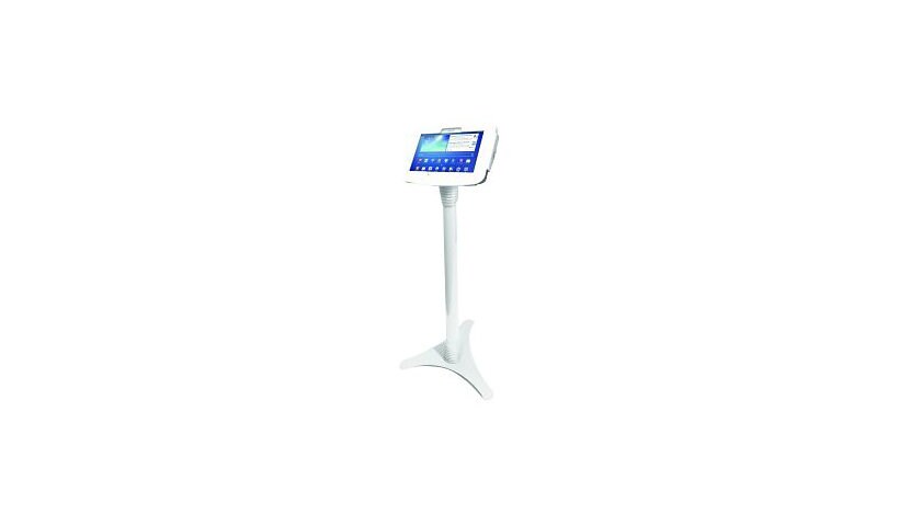 Compulocks Space Adjustable Galaxy Tab A 9.7" Floor Stand White - stand