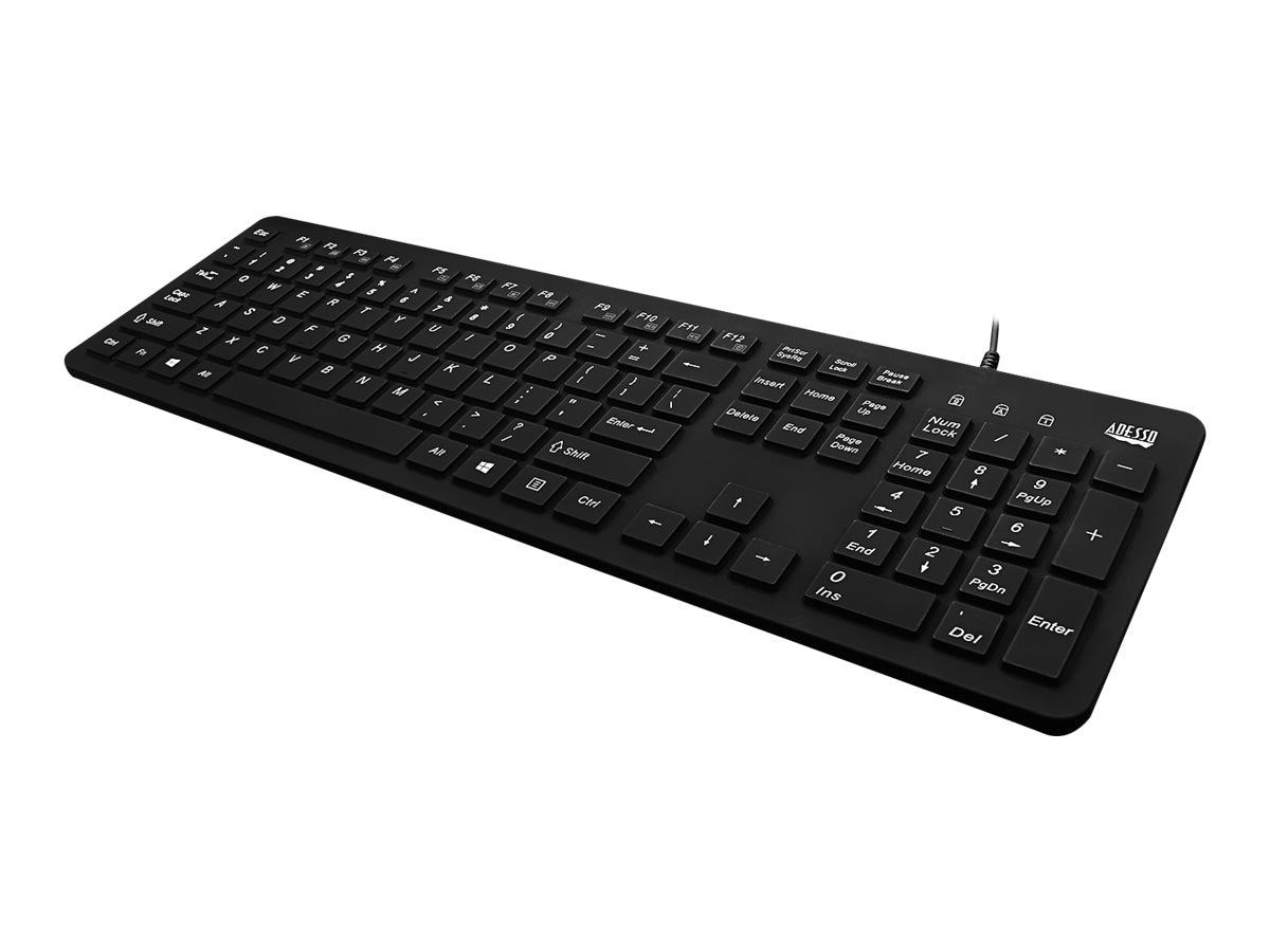 Adesso Antimicrobial Waterproof Desktop Keyboard