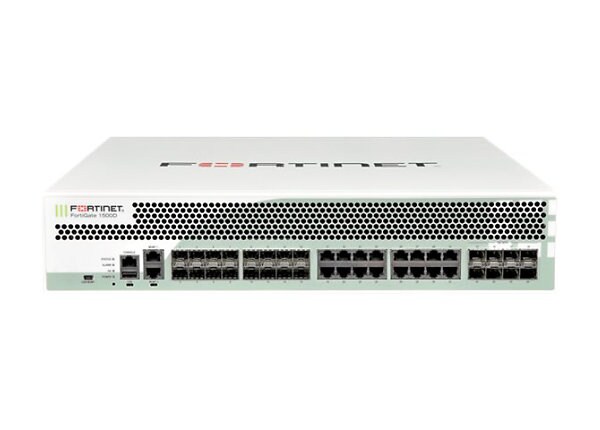 Fortinet FortiGate 1500D - security appliance - with 3 years FortiCare 24x7 Enterprise Bundle