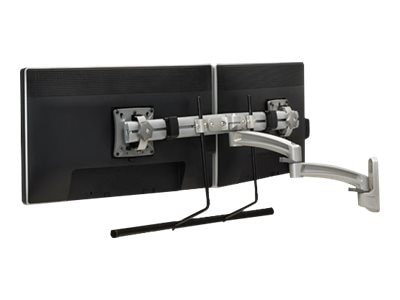 Chief Kontour K2W Dual Monitor Arm Wall Mount - Adjustable Arm - For 10-24 Inch Monitors - Silver