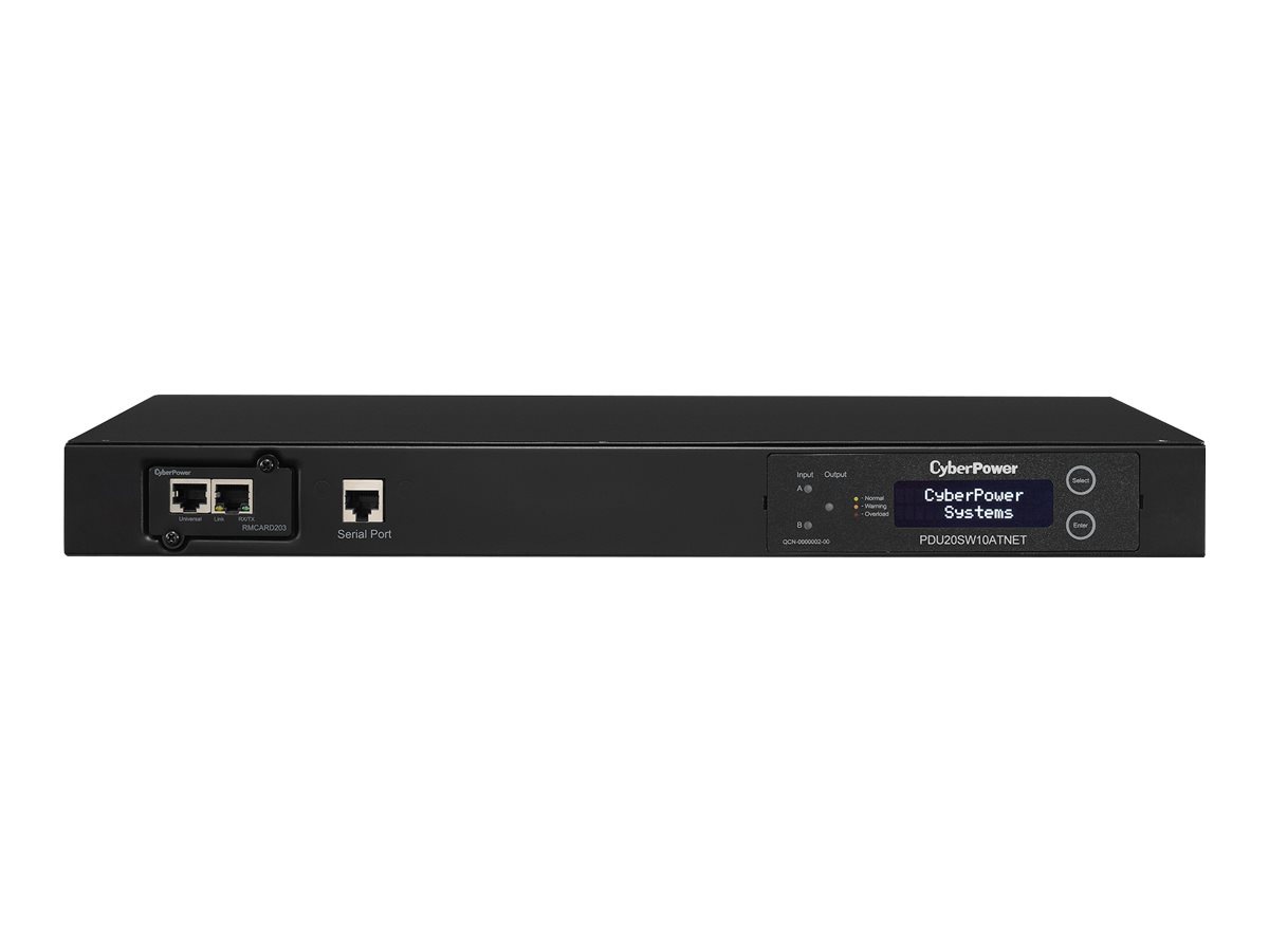 CyberPower Switched ATS PDU20SW10ATNET - power distribution unit