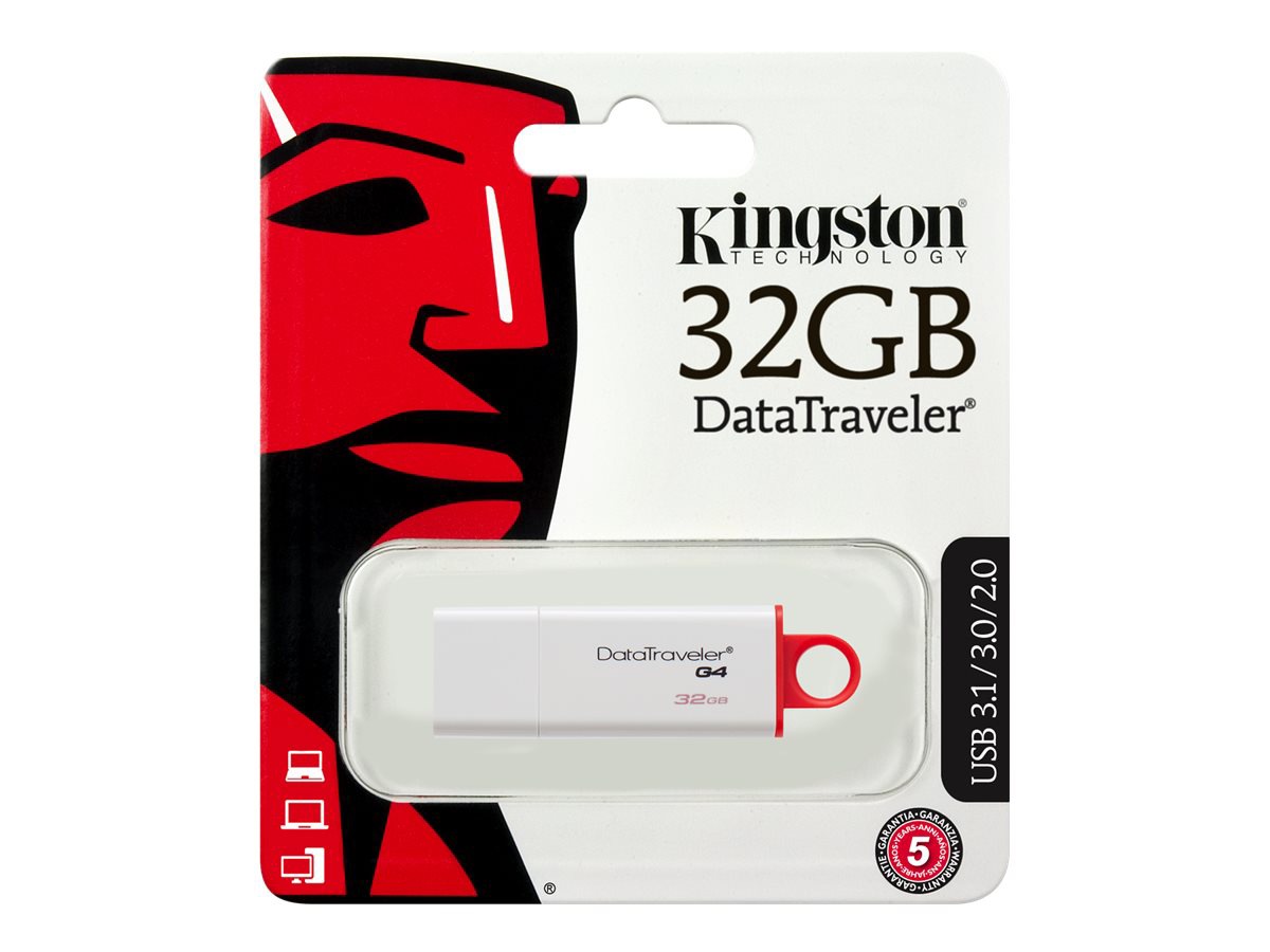 Thumbnail 5 of 5 for Kingston DataTraveler I G4 - USB flash drive - 32 GB