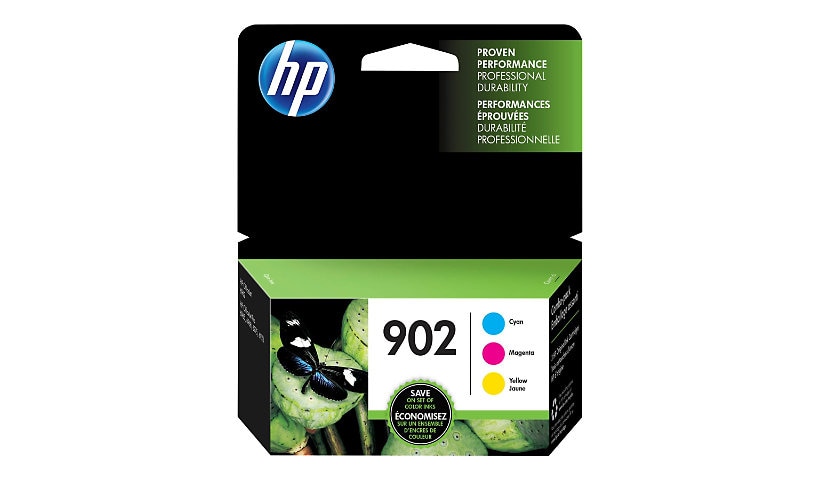 HP 902 - 3-pack - yellow, cyan, magenta - original - ink cartridge