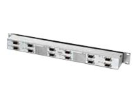 Tyco Electronics patch panel - 1U - 19"