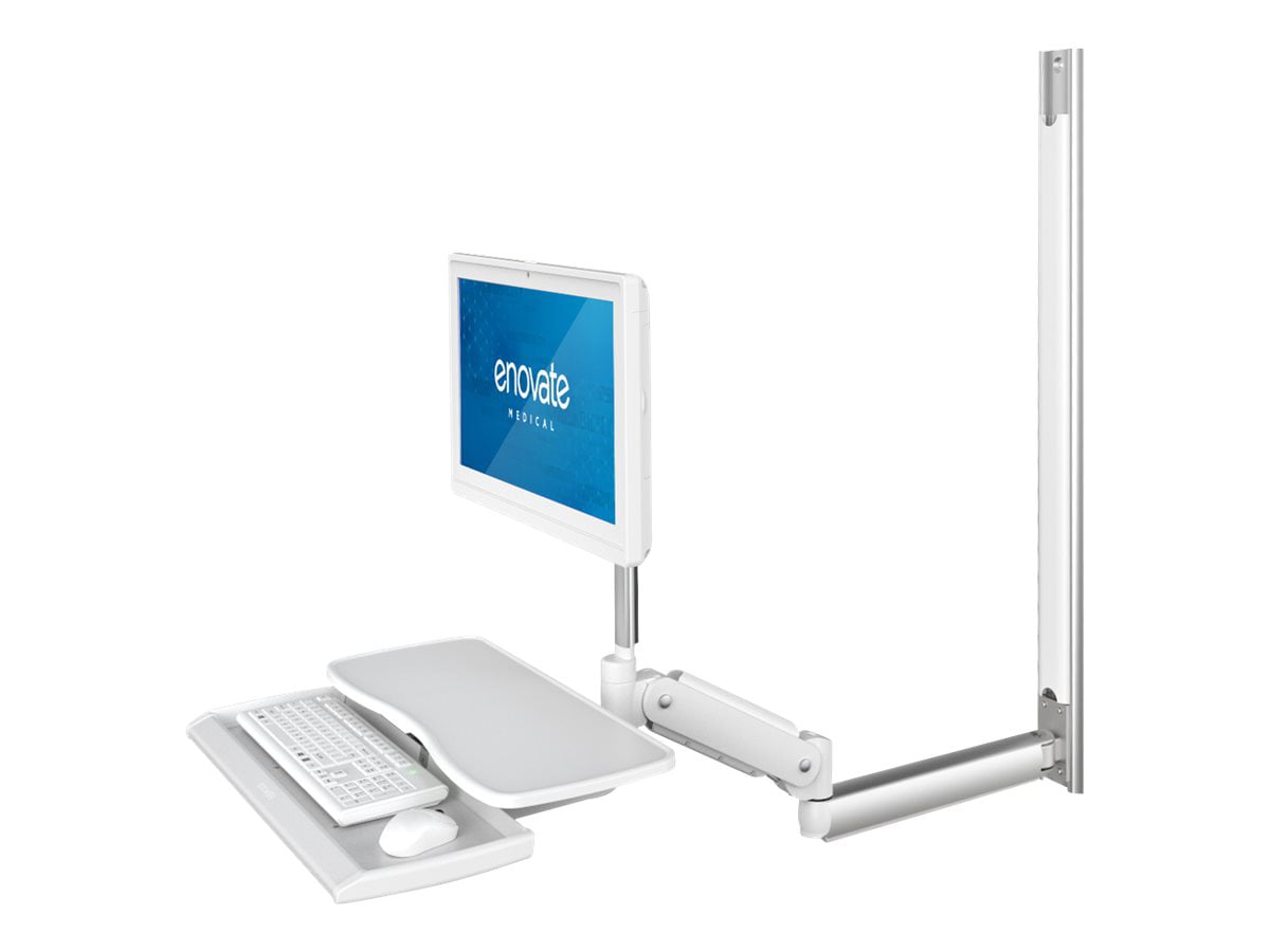 e997 Wall Arm 32" Track, e-Desk & Extension -  850N Gas Spring