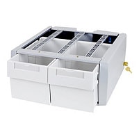 Ergotron StyleView SV Supplemental Storage Drawer, Double Tall - mounting c