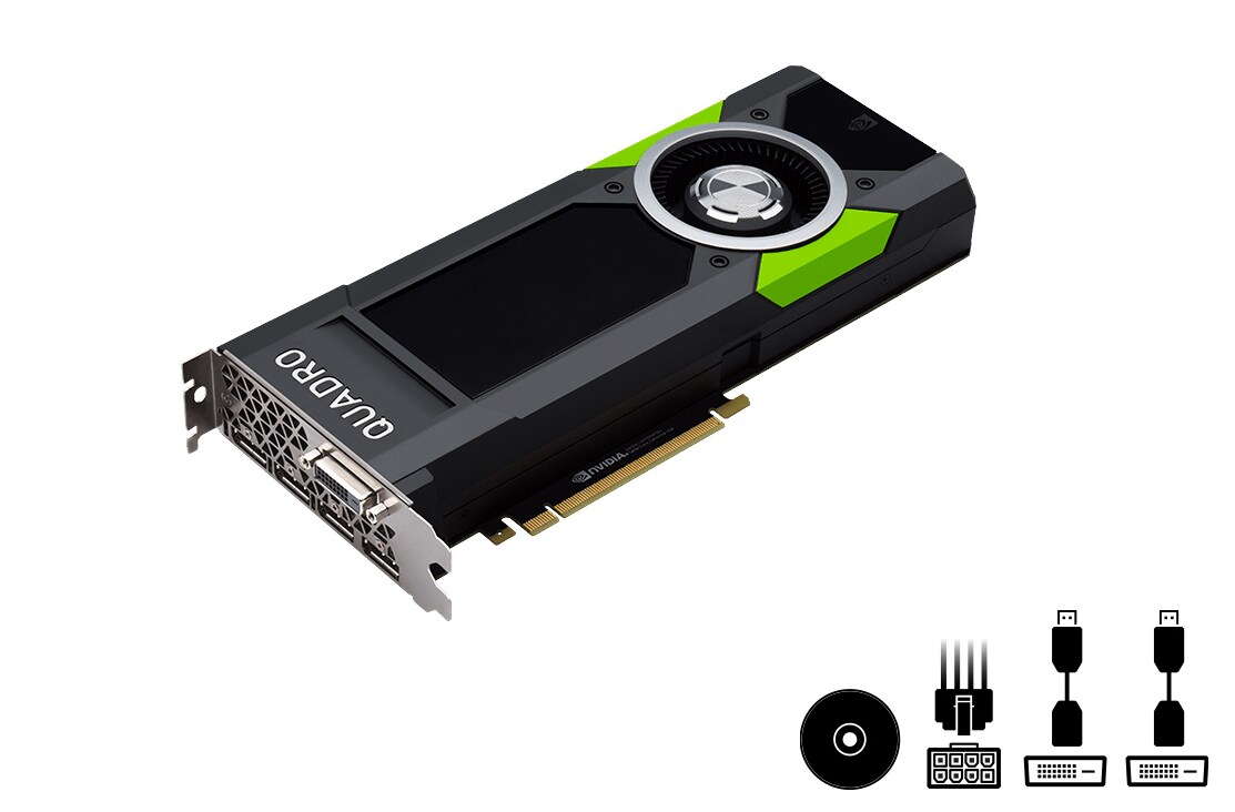 NVIDIA Quadro P5000 - graphics card - 16 GB - Adapters Included