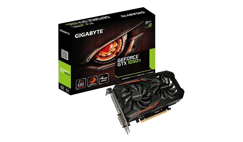 Gigabyte GeForce GTX 1050 Ti OC 4G - graphics card - GF GTX 1050 Ti - 4 GB