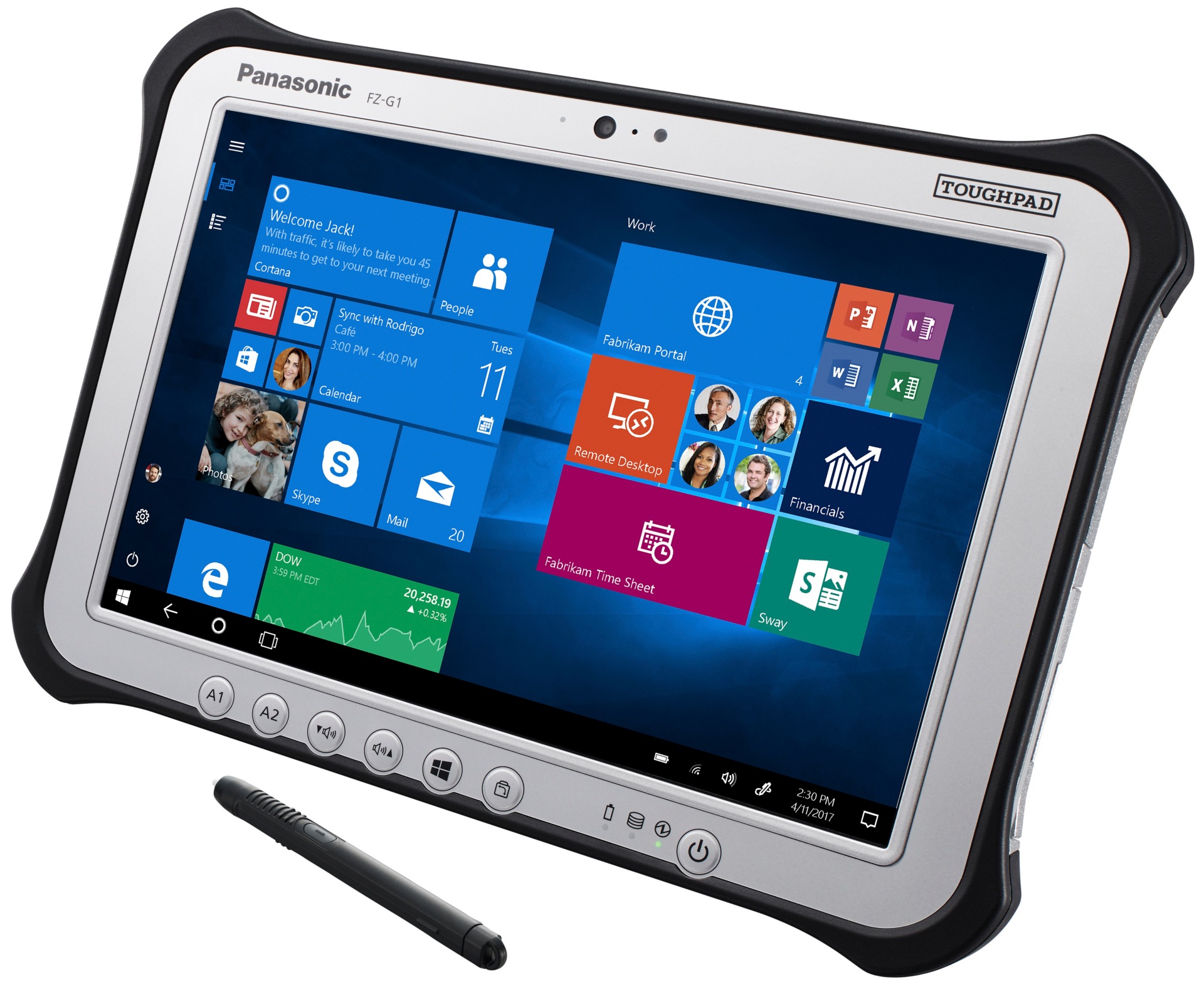 Panasonic Toughpad FZ-G1 - 10.1" - Core i5 6300U - 8 GB RAM - 256 GB SSD