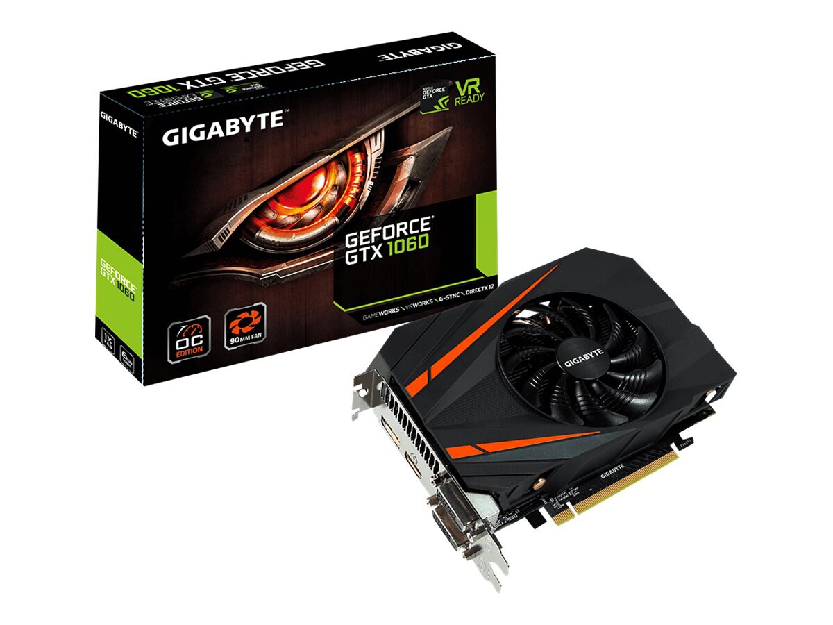 Gigabyte GeForce GTX 1060 Mini ITX OC 6G - OC Edition - graphics card - GF GTX 1060 - 6 GB