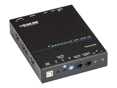 Black Box MediaCento IPX 4K Transmitter - wireless video/audio/USB/infrared extender - GigE