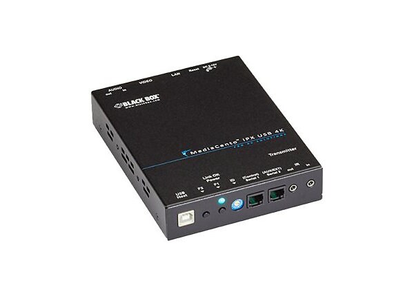 Black Box MediaCento IPX 4K Transmitter - wireless video/audio/USB/infrared extender - GigE