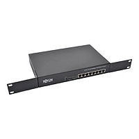 Tripp Lite 8Port Gigabit Ethernet Switch Rackmount Unmanaged w/PoE Metal 1U