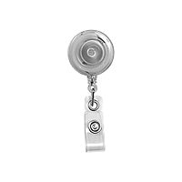 Brady People ID badge reel - 1.26 in diameter - translucent