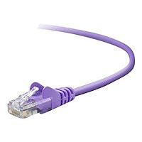 Belkin Cat5e/Cat5 5ft Purple Snagless Ethernet Patch Cable, PVC, UTP, 24 AWG, RJ45, M/M, 350MHz, 5'