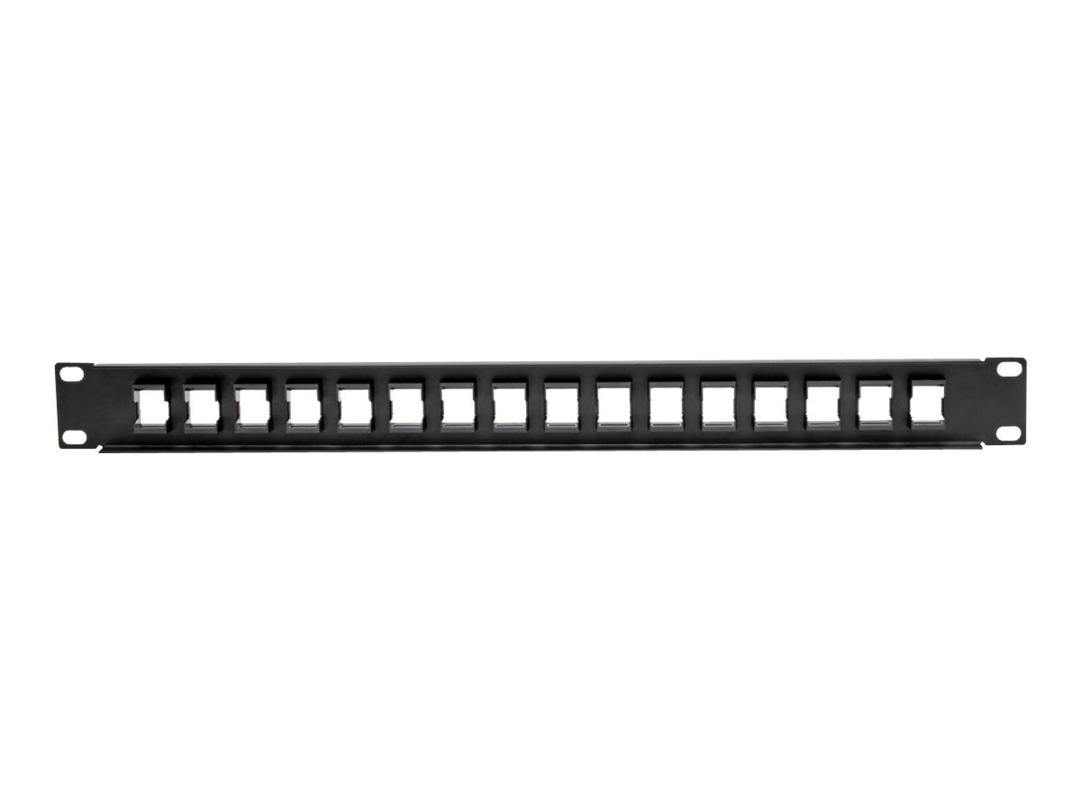 Thumbnail 4 of 4 for Eaton Tripp Lite Series 16-Port 1U Rack-Mount Unshielded Blank Keystone/Multimedia Patch Panel, RJ45 Ethernet, USB,