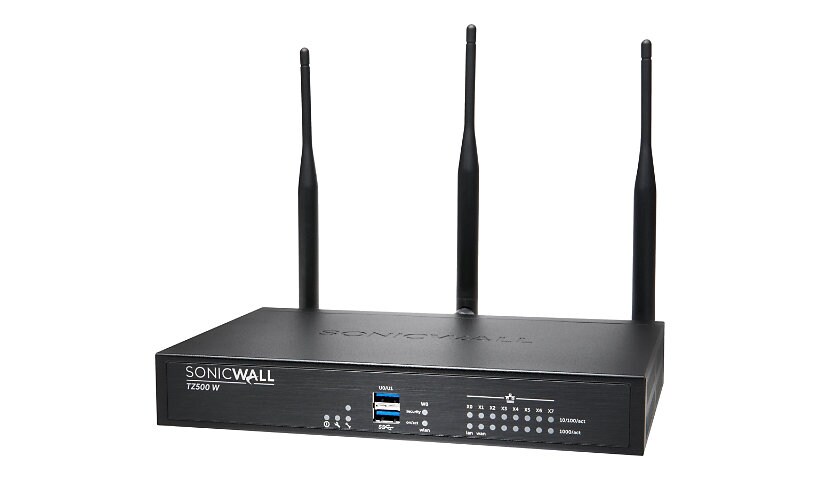 SonicWall TZ500W - Advanced Edition - security appliance - Wi-Fi 5 - with 3 years Advanced Threat Detection - Secure