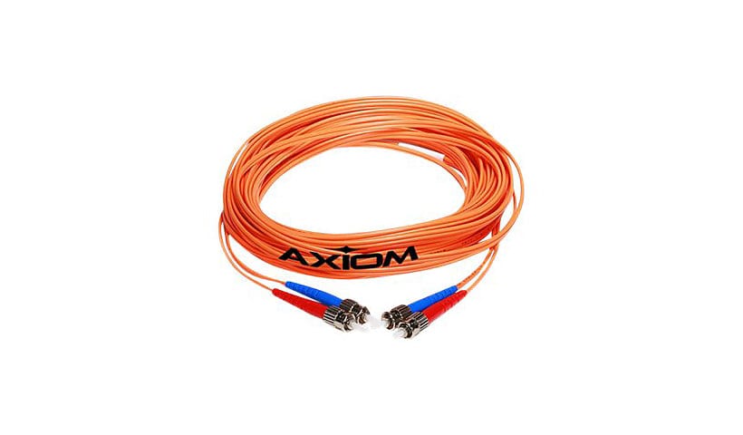 Axiom LC-SC Multimode Duplex OM1 62.5/125 Fiber Optic Cable - 10m - Orange - network cable - 10 m