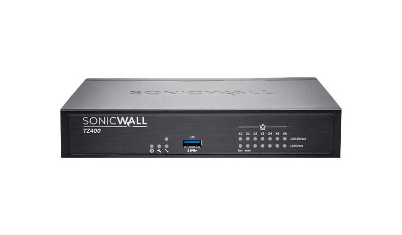 SonicWall TZ400W - Advanced Edition - security appliance - Wi-Fi 5 - Secure Upgrade Plus