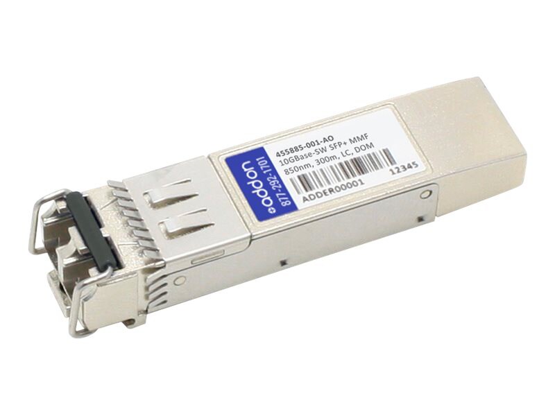 AddOn HP 455885-001 Compatible TAA Compliant 10GBase-SR SFP+ Transceiver (M