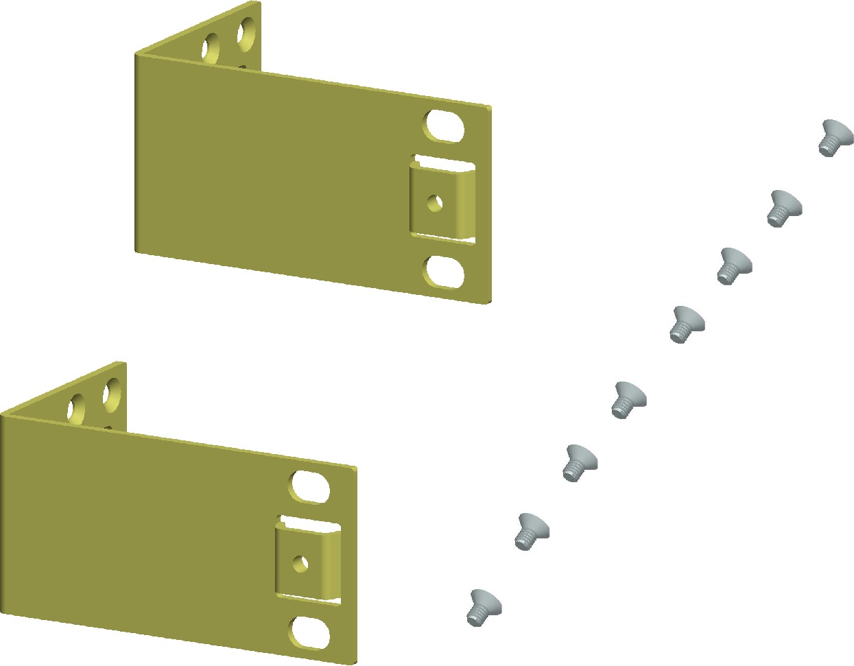 Juniper Networks network device mounting bracket - 1U - 23"