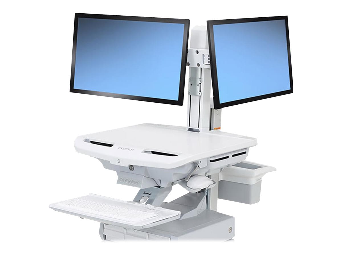 Ergotron StyleView mounting component - side-to-side - for 2 LCD displays - dual monitor kit - white