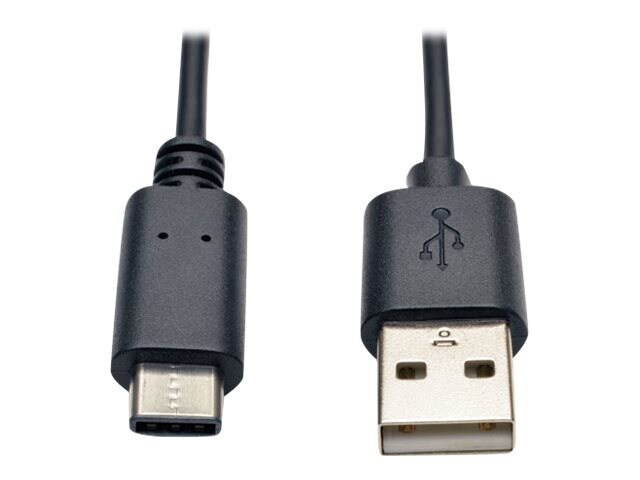 Tripp Lite 3ft USB 2.0 Hi-Speed Cable A Male to USB Type-C USB-C Male 3'