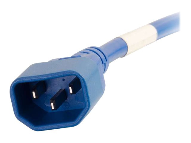Thumbnail 3 of 4 for C2G 6ft Power Cord - 18AWG - IEC320C14 to IEC320C13 - Blue