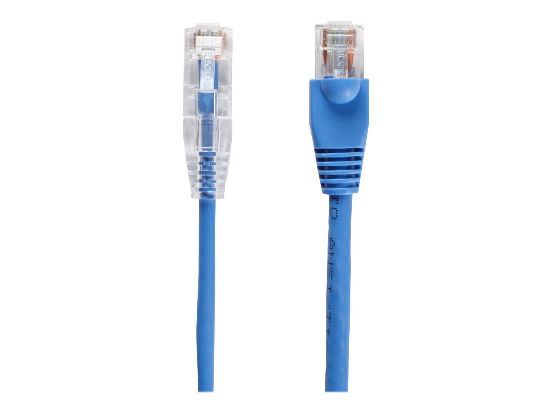 Black Box Slim-Net patch cable - 2 ft - blue