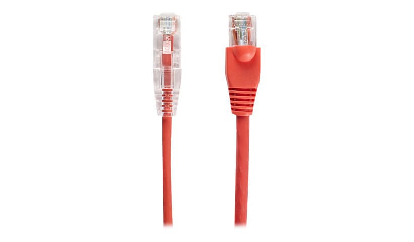 Black Box Slim-Net patch cable - 2 ft - red