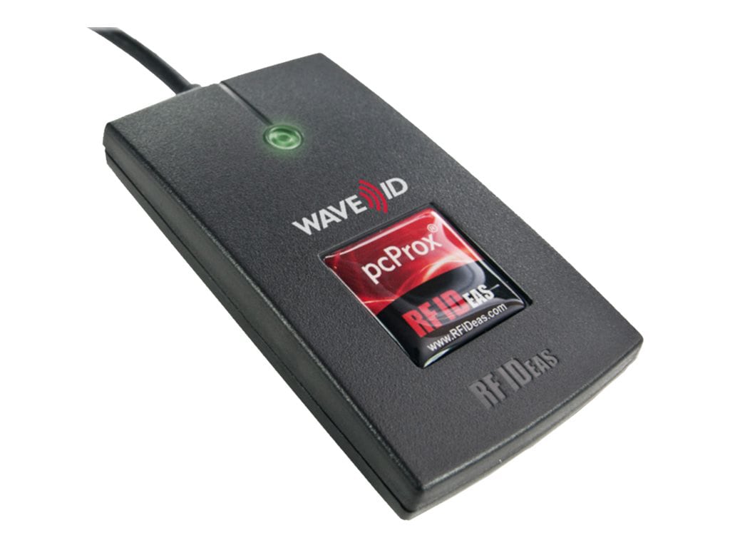 RF IDeas WAVE ID Solo Keystroke INDALA DSX Black Reader - RF proximity read