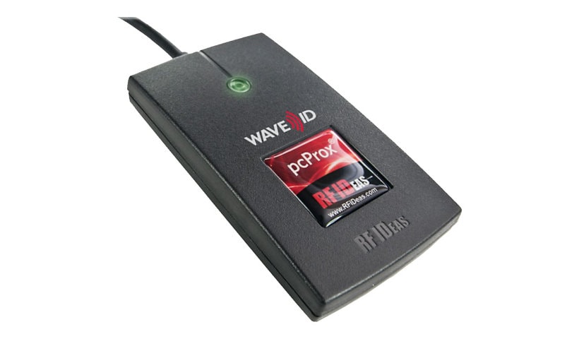 rf IDEAS WAVE ID Solo Keystroke INDALA DSX Black Reader - RF proximity reader - USB