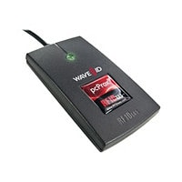 rf IDEAS WAVE ID Solo Keystroke INDALA DSX Black Reader - RF proximity reader - USB