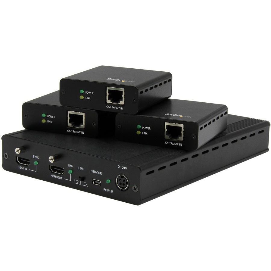 StarTech.com 3 Way HDMI Splitter - 3 Port - 4K & 1080p - HDBaseT HDMI